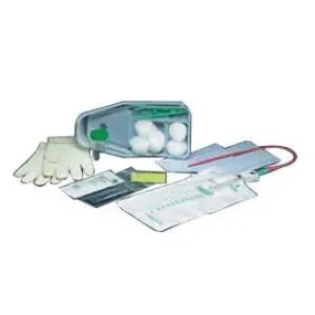 Bi-Level Tray with Red Rubber Catheter 15 Fr 1000 mL