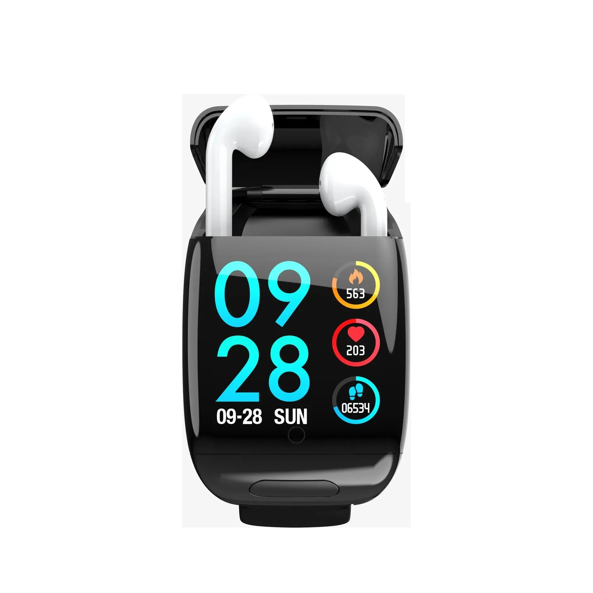 Bluetooth smart watch M8 bracelet TWS headset 2-in-1