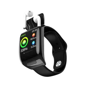 Bluetooth smart watch M8 bracelet TWS headset 2-in-1