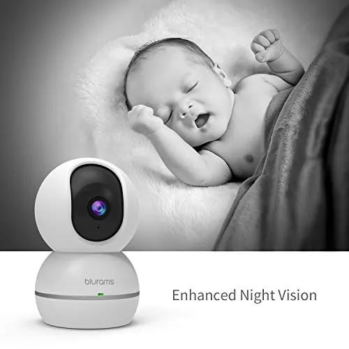 blurams 1080p Dome Security Camera PTZ Surveillance System with Motion/Sound Detection, Smart AI Alerts, Privacy Mode, Night Vision, Two-Way Audio Cloud/Local Storage Available Works with Alexa