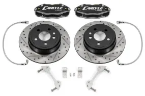 BMR 15" Front Brake Conversion Kit (Black Calipers): 300 / Challenger / Charger / Magnum 2005 - 2024