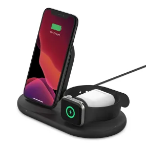 BoostCharge 3-in-1 Wireless Charger for Apple Devices — Black