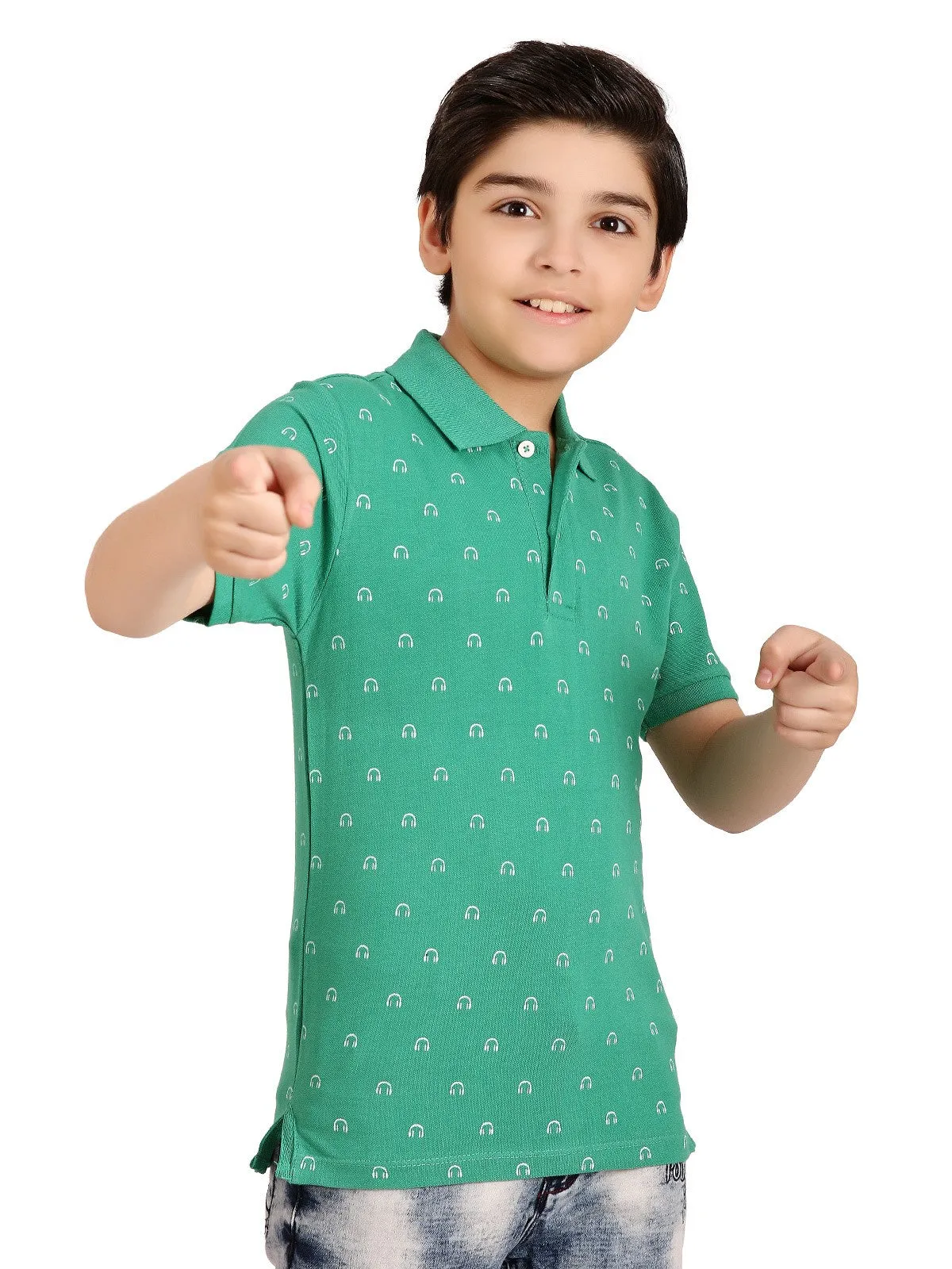 Boy's Green Polo Shirt - EBTPS20-007