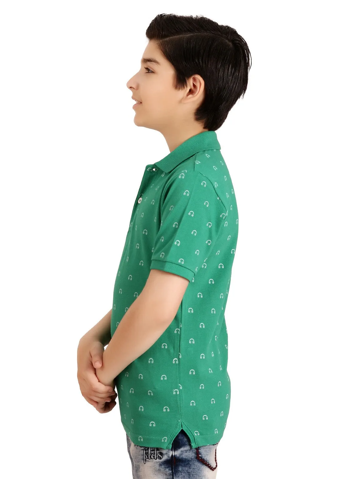 Boy's Green Polo Shirt - EBTPS20-007