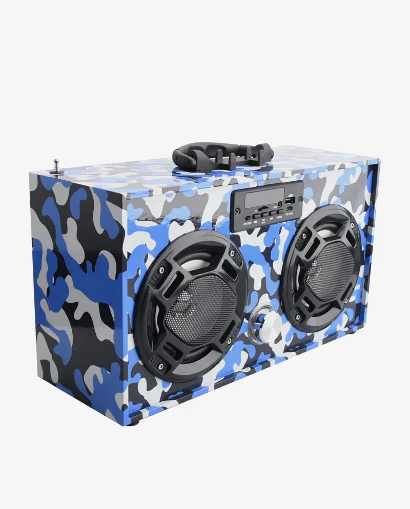 Camo Retro Bluetooth Boombox