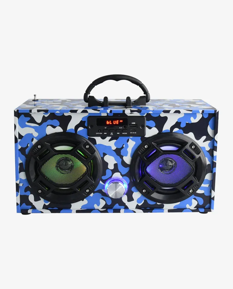 Camo Retro Bluetooth Boombox