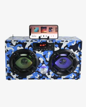 Camo Retro Bluetooth Boombox