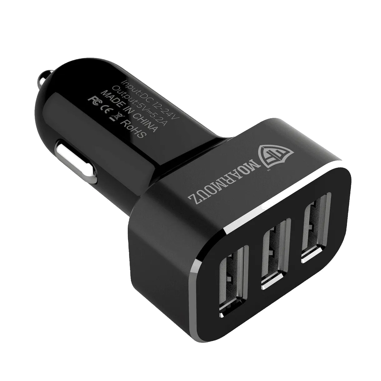 Car Charger 3 Port w/ Smart Charge 5.2A/26W