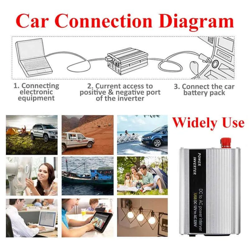 Car inverter 12V to 220V 500W