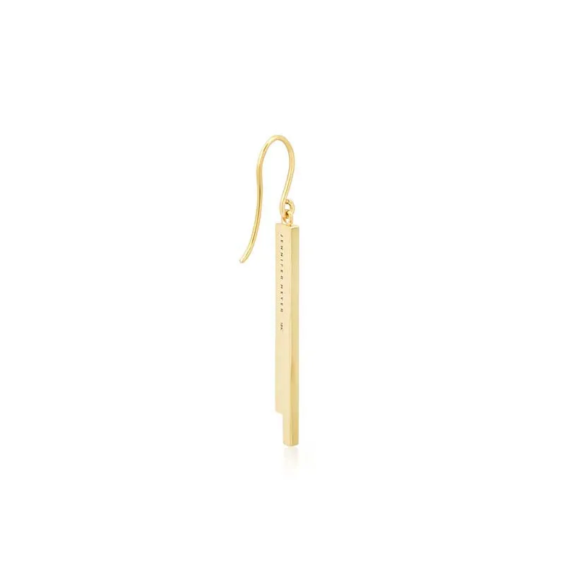 Cascading Double Diamond Stick Earrings