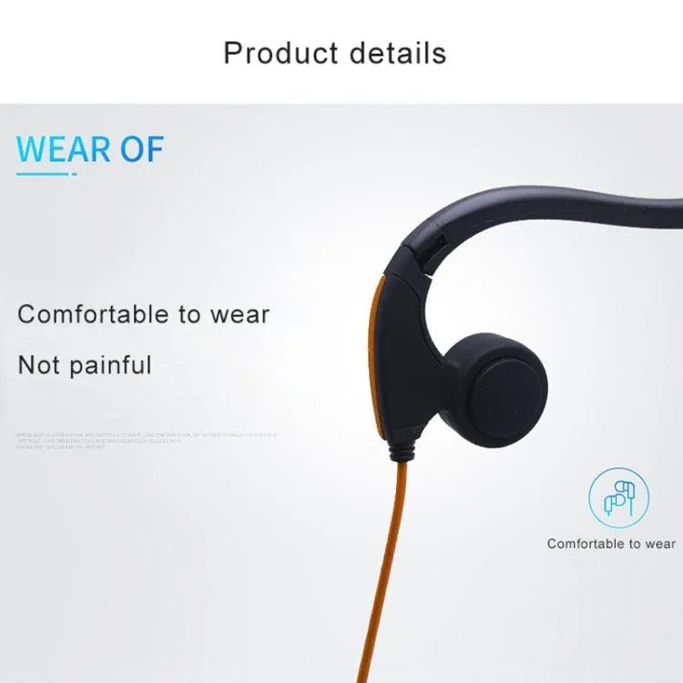 Comfort Fit Bone Conduction Sports Headphones with Voice Activation