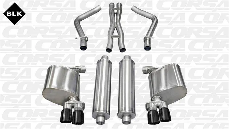 Corsa Xtreme Cat-Back Exhaust (Black): Dodge Charger R/T 5.7L V8 2011 - 2014