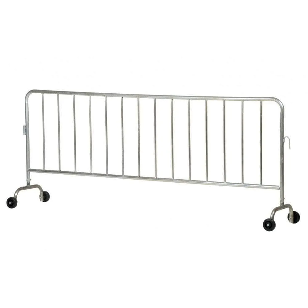 Crowd Control Interlocking Barricades - Galvanized Finish