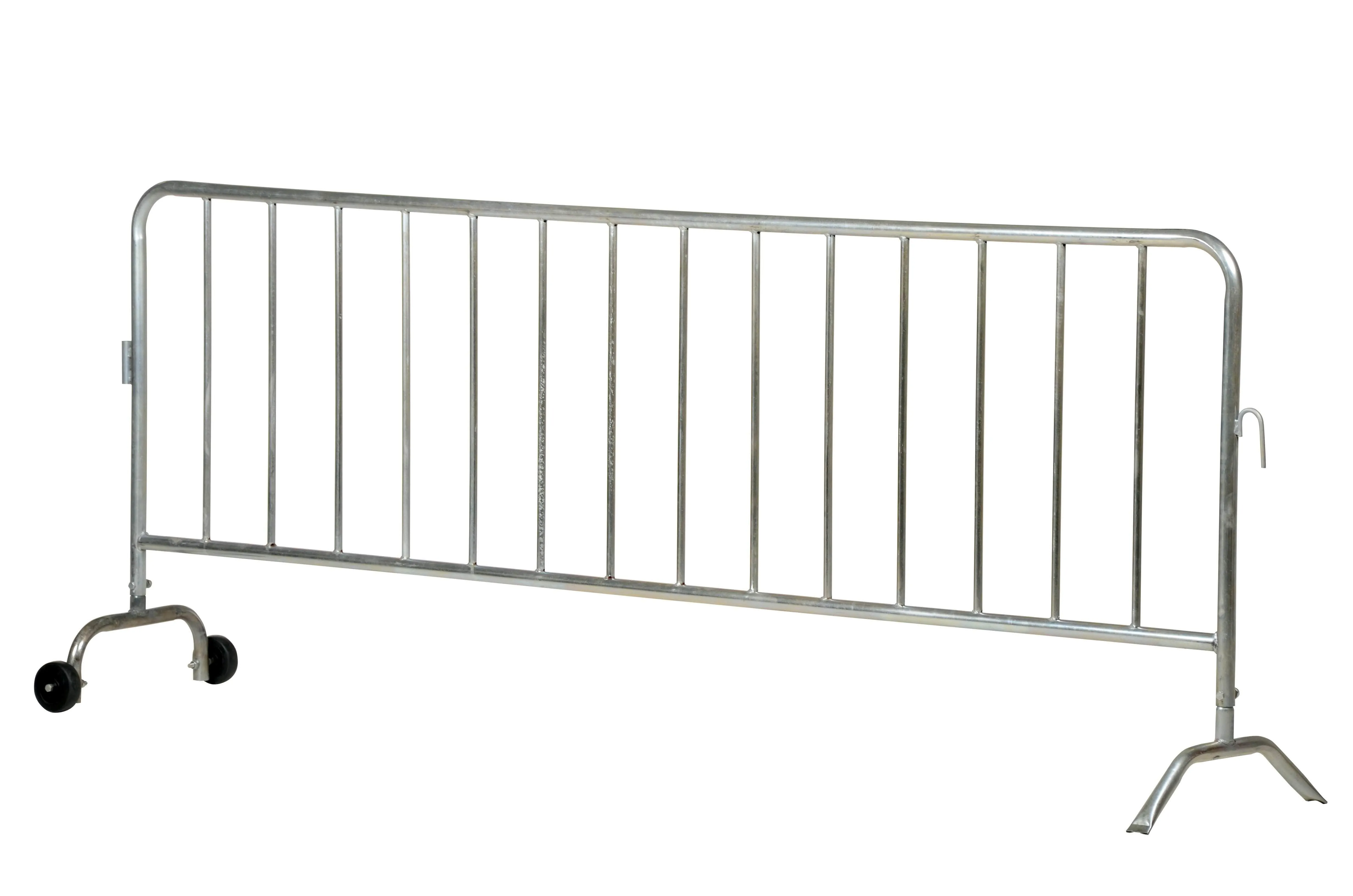 Crowd Control Interlocking Barricades - Galvanized Finish