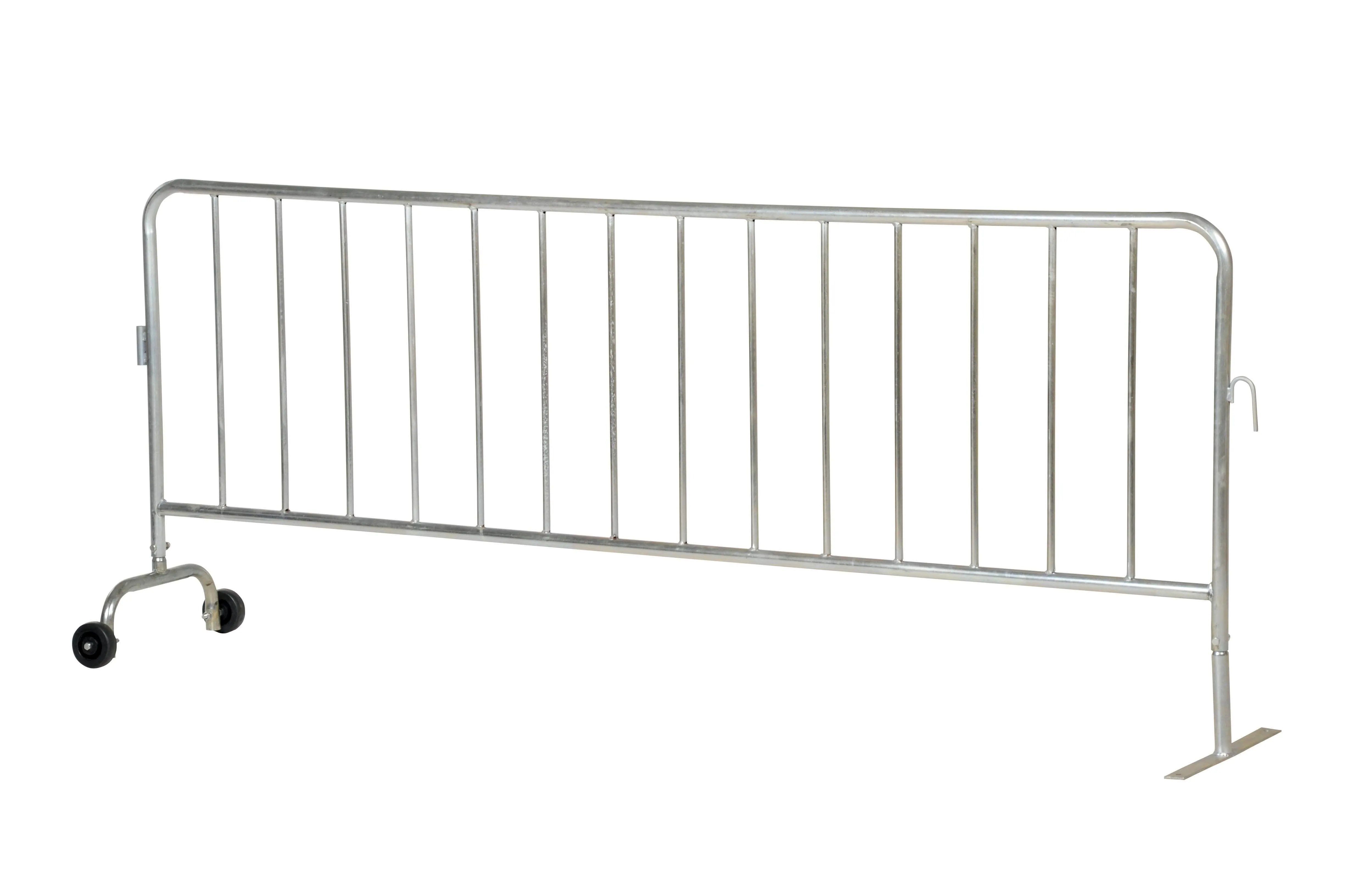 Crowd Control Interlocking Barricades - Galvanized Finish