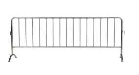 Crowd Control Interlocking Barricades - Stainless Steel Type Finish