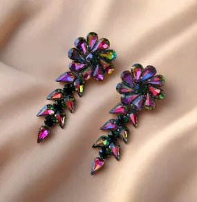 Crystal korean earrings