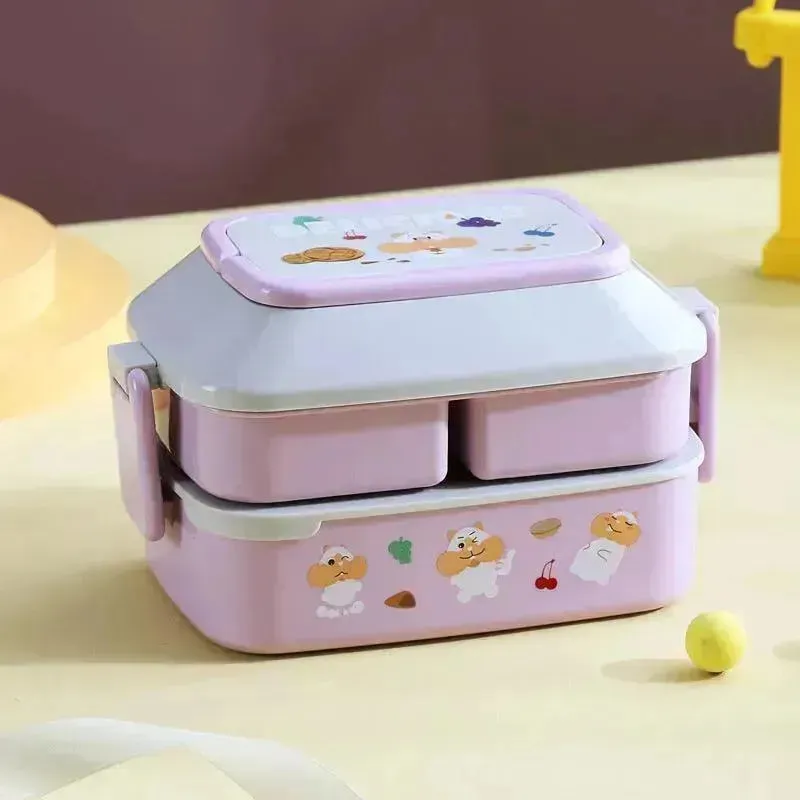 Cute Double Decker Lunch Box