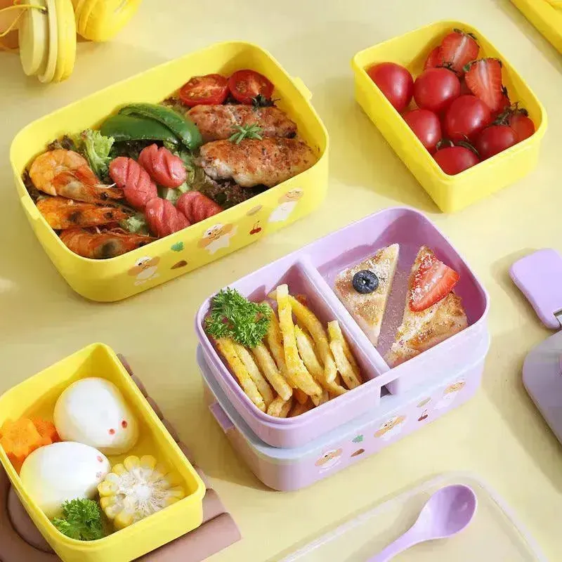 Cute Double Decker Lunch Box