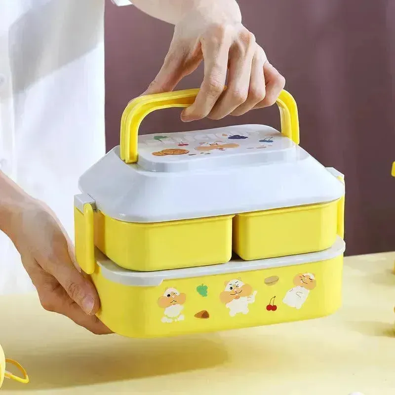 Cute Double Decker Lunch Box