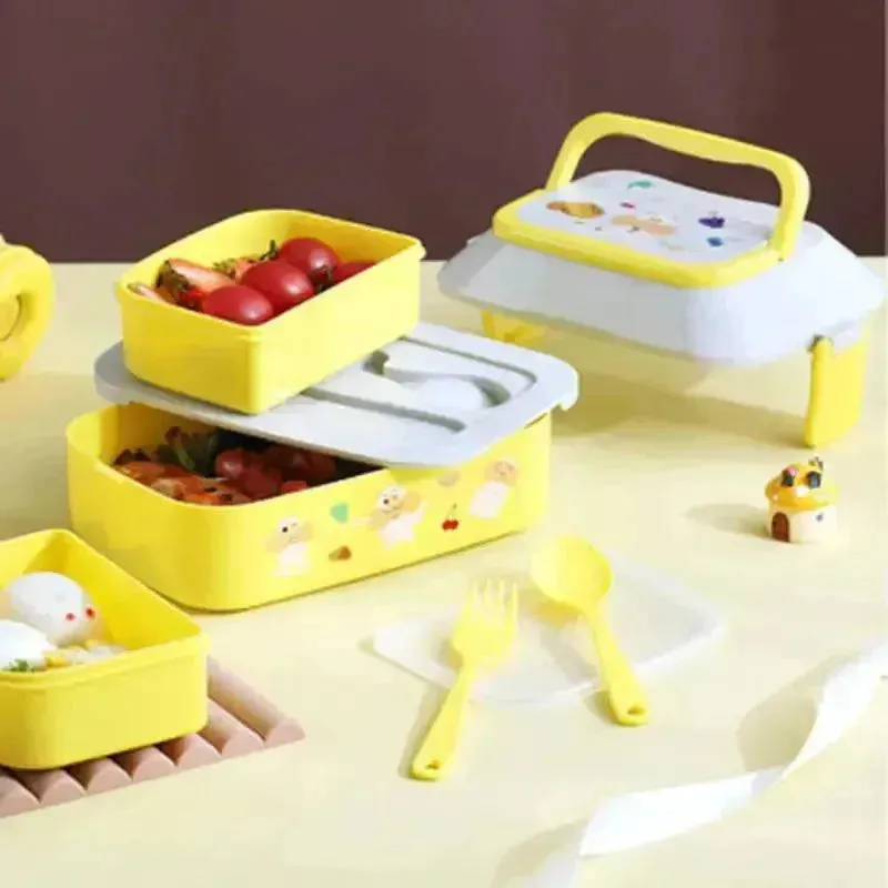 Cute Double Decker Lunch Box