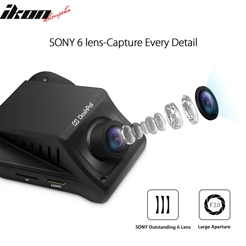 DashPal 1080P 170° DVR Camera Video Recorder Dash Cam Night Vision HDR