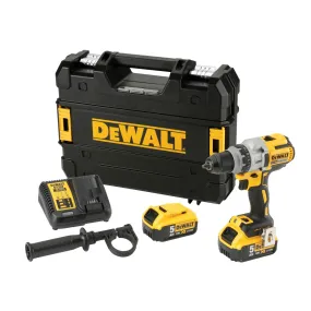 DeWalt DCD991P2 18V Brushless 3 Speed Drill Driver with 2 x 5.0Ah Batteries Charger & Kitbox