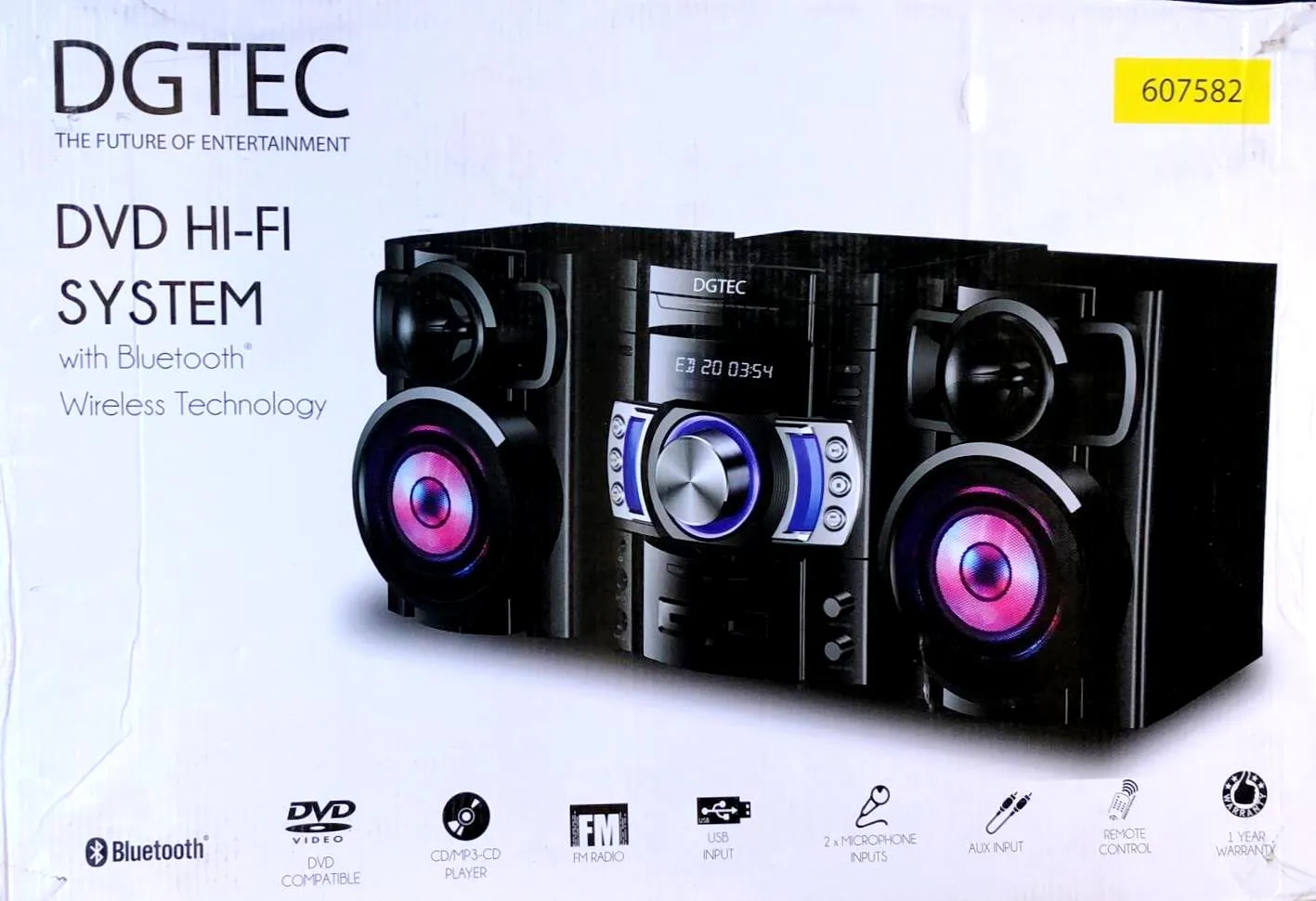 DGTEC Bluetooth Wireless DVD Hi-Fi System