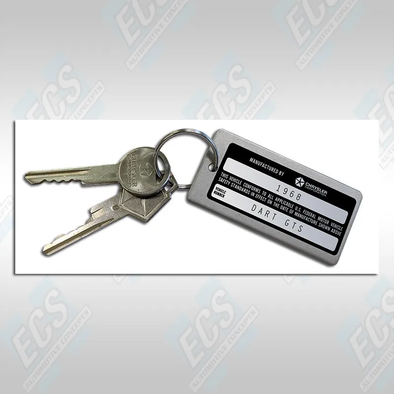 Dodge Custom Car Metal Key Tags (Multiple Options!)