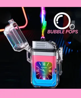 Electric POP Arc Lighter   Quartz Watch - Waterproof Rechargeable Windproof