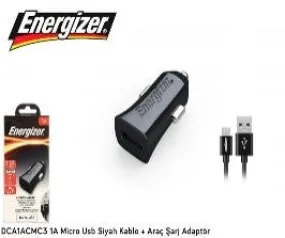 Energizer Car Charger 1A Micro Cable