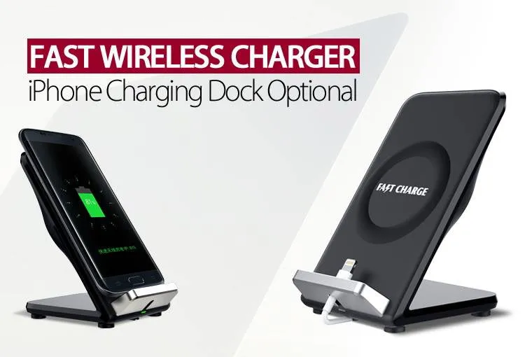 F18 Fast Wireless Charger with Air Fan Black