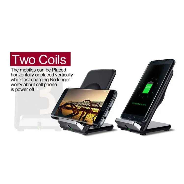 F18 Fast Wireless Charger with Air Fan Black