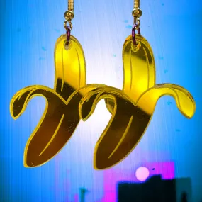 Fantastic Plastic Disco Banana Earrings