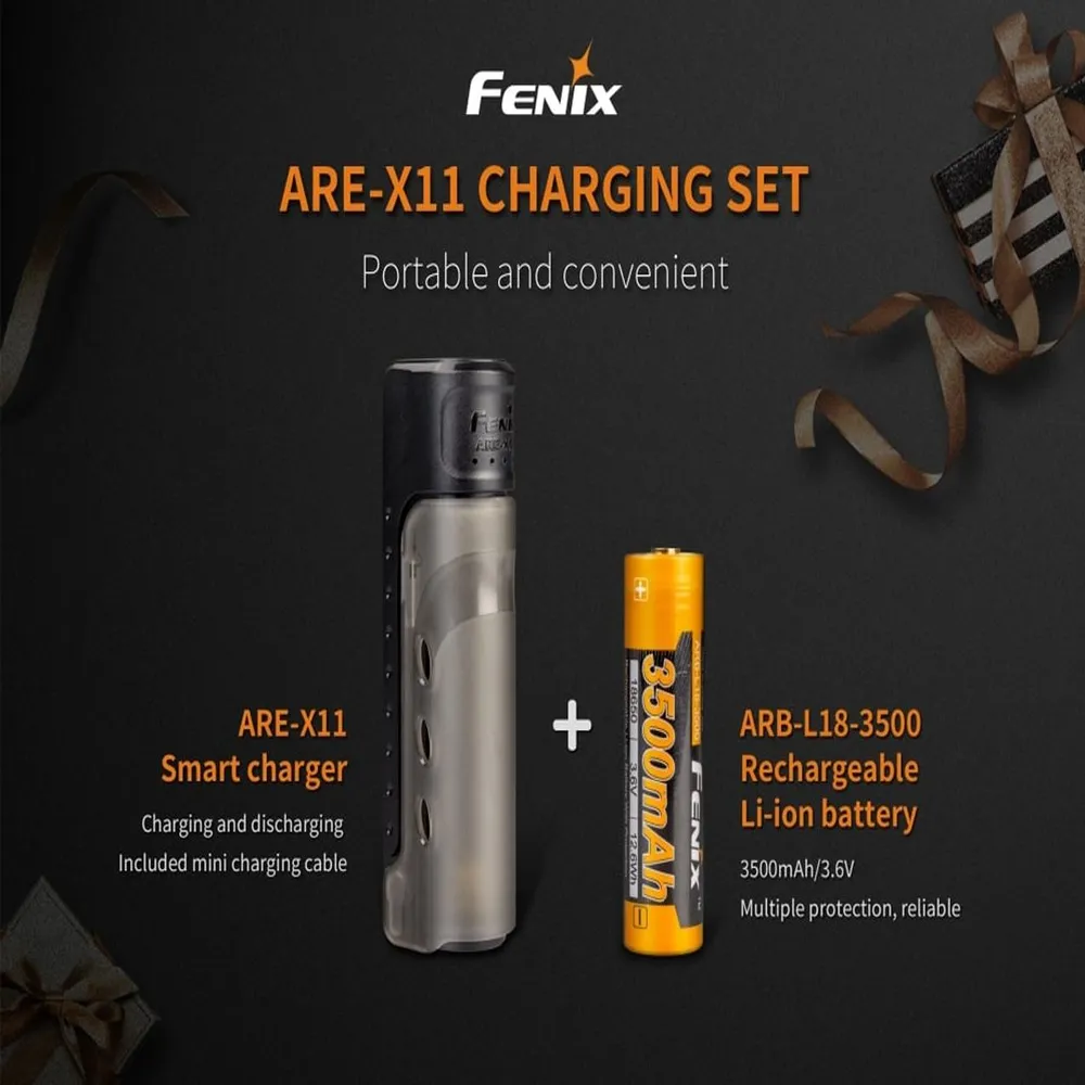 Fenix ARE-X11 Charger   ARB-L18 Battery (3500mAH)