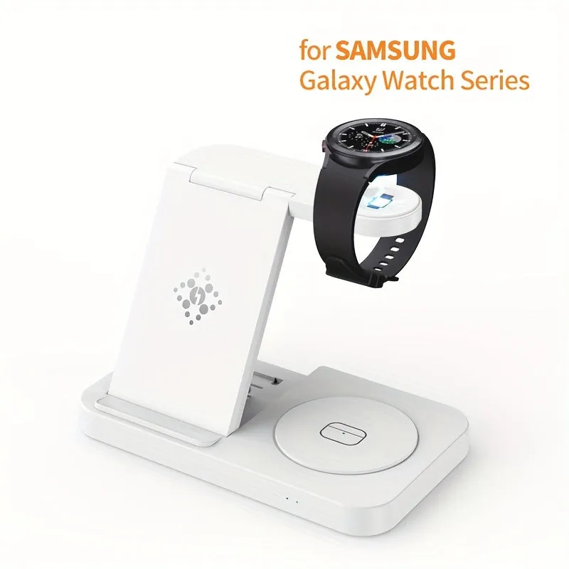 For Samsung Galaxy Watch, 4in1 Wireless Charge, 15W Fast Charging, Wireless Charging Station