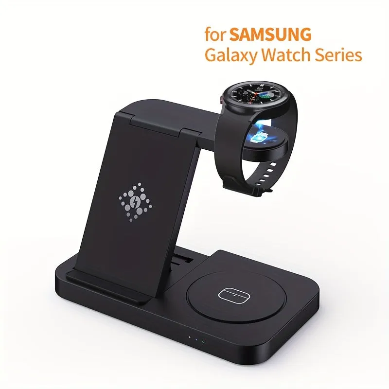 For Samsung Galaxy Watch, 4in1 Wireless Charge, 15W Fast Charging, Wireless Charging Station