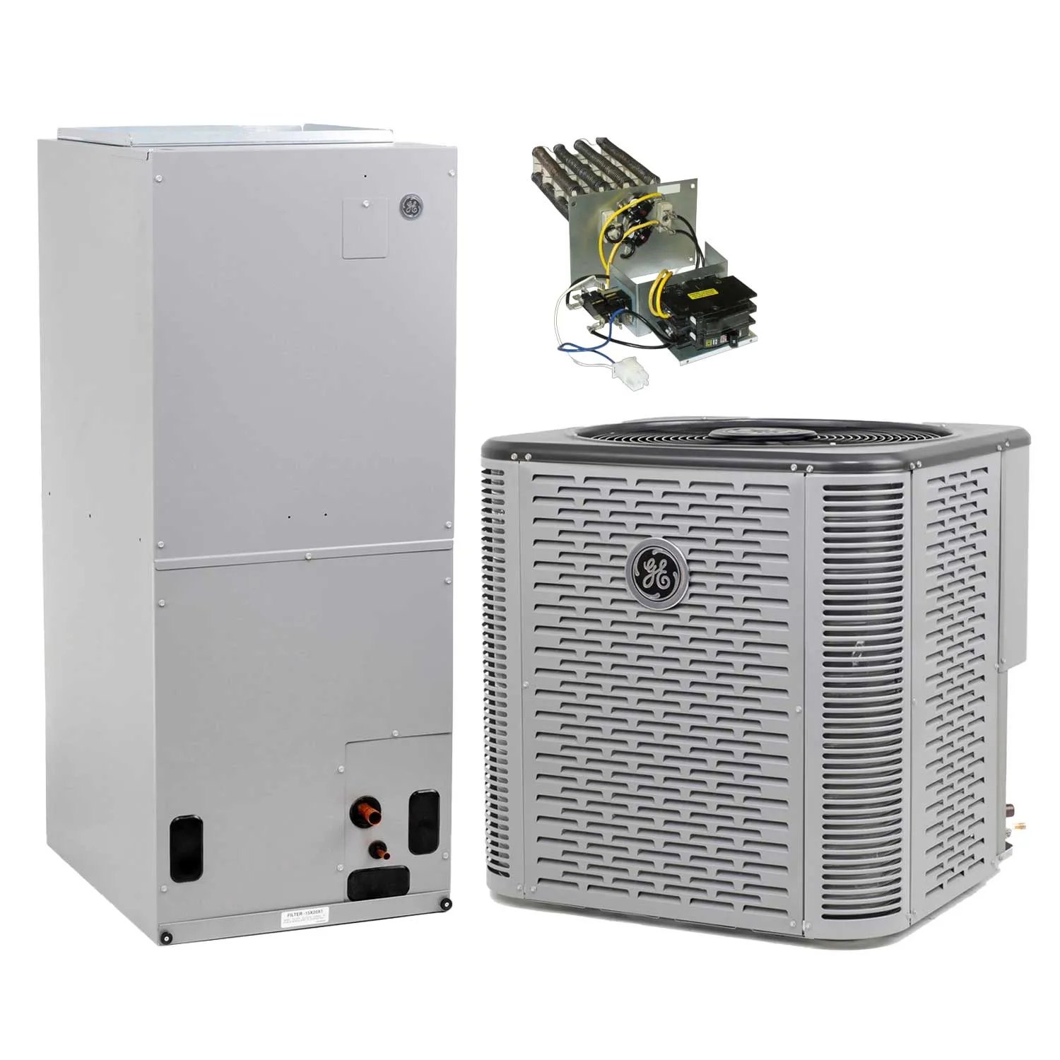 General Electric 1.5 Ton 15.2 SEER2 Single Stage PSC Multi-Position Heat Pump Split System R-410A