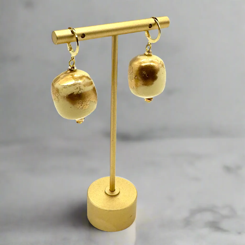 Golden Sands Cuff Drop Earrings