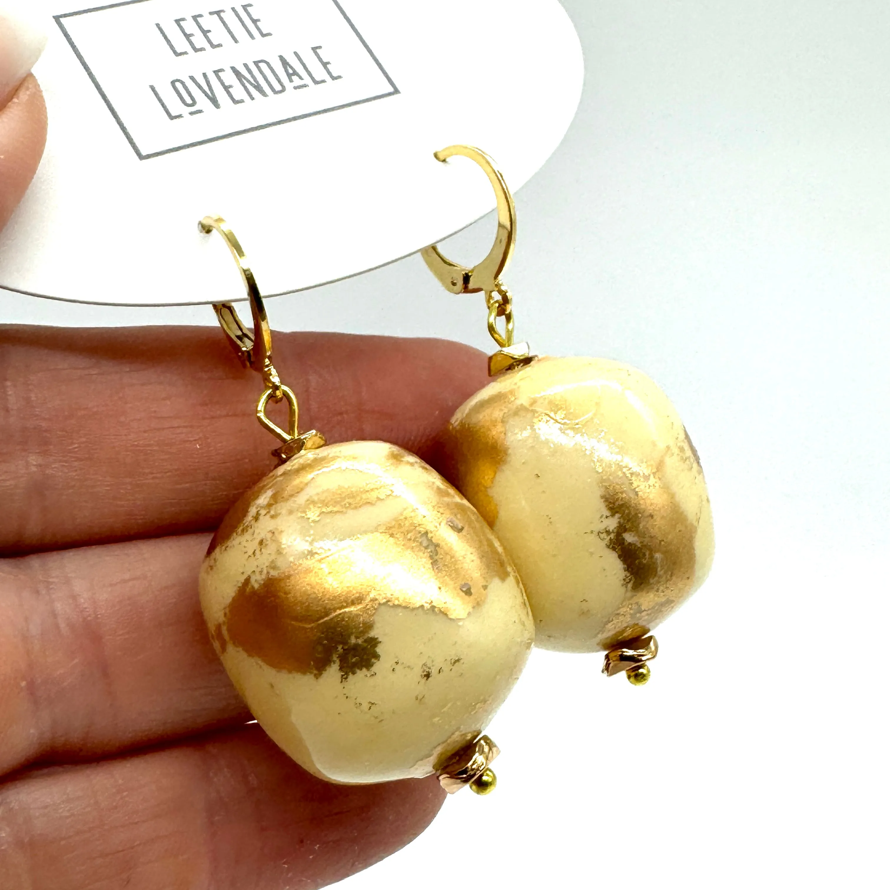 Golden Sands Cuff Drop Earrings