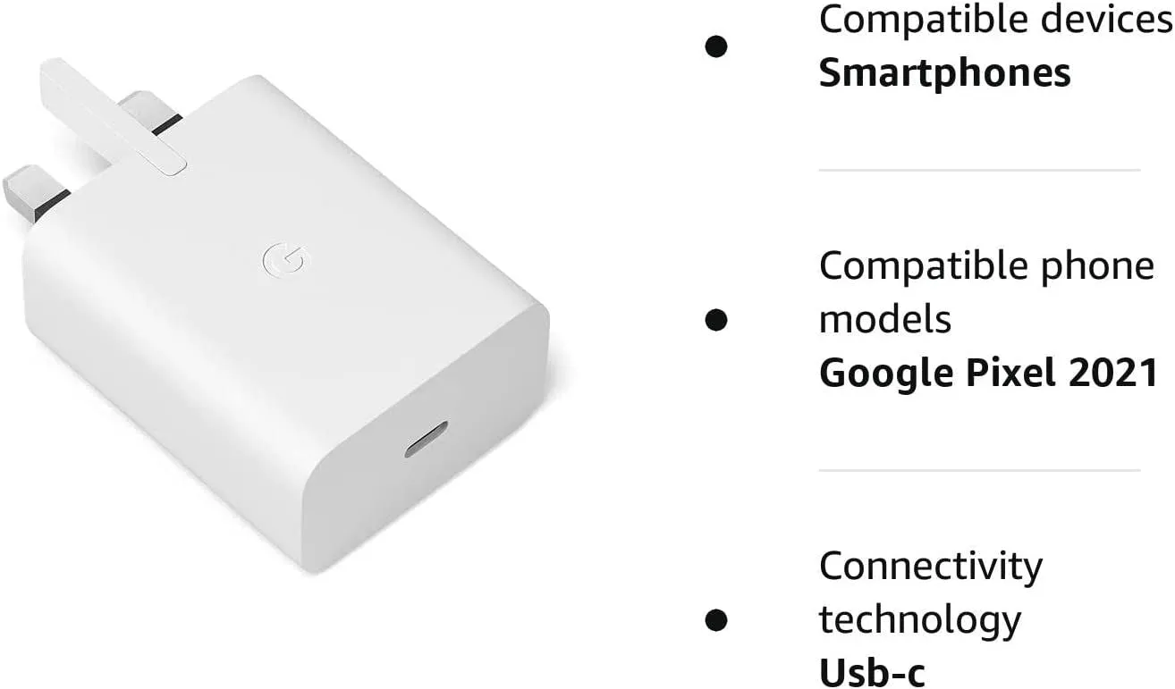 Google 30W USB C Charger White - GA03499-GB