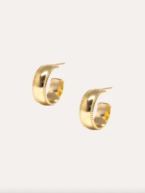 Hart   Stone Celine Hoops in Gold