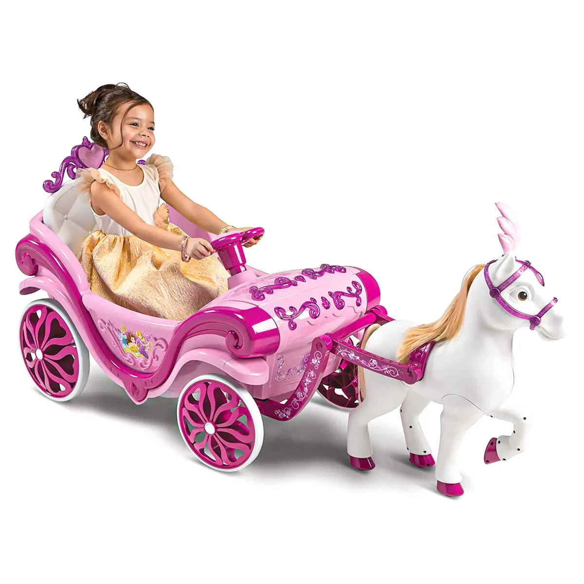 Huffy Disney Princess Horse and Carriage Electric Ride On