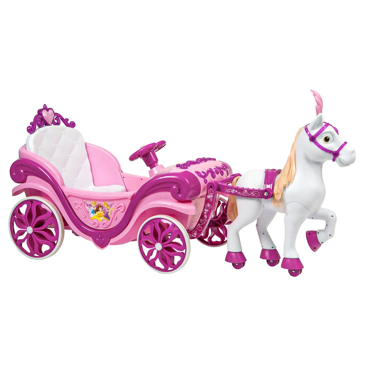 Huffy Disney Princess Horse and Carriage Electric Ride On