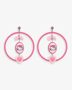 HULA HOOP HEART EARRINGS