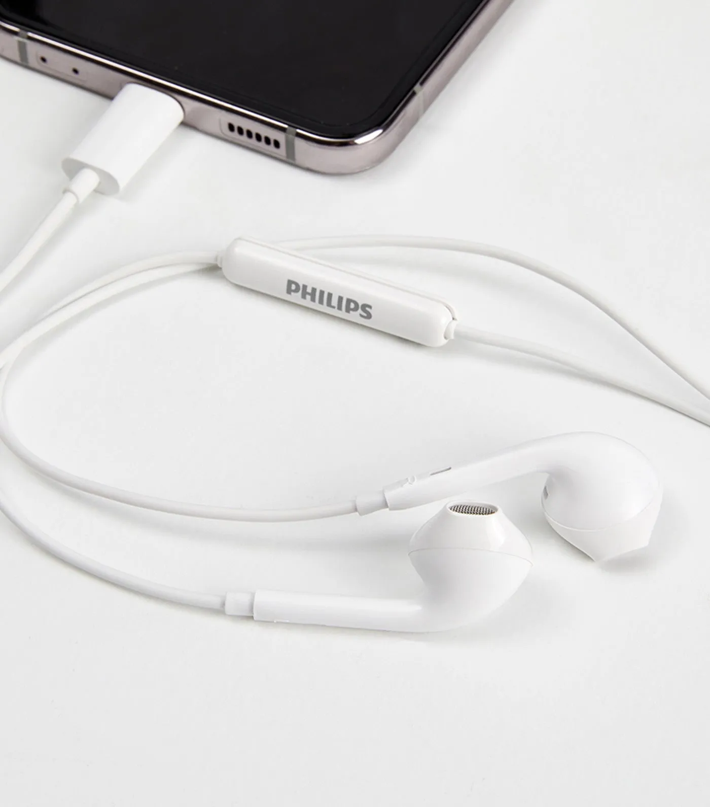 In-Ear Headphones with Mic White