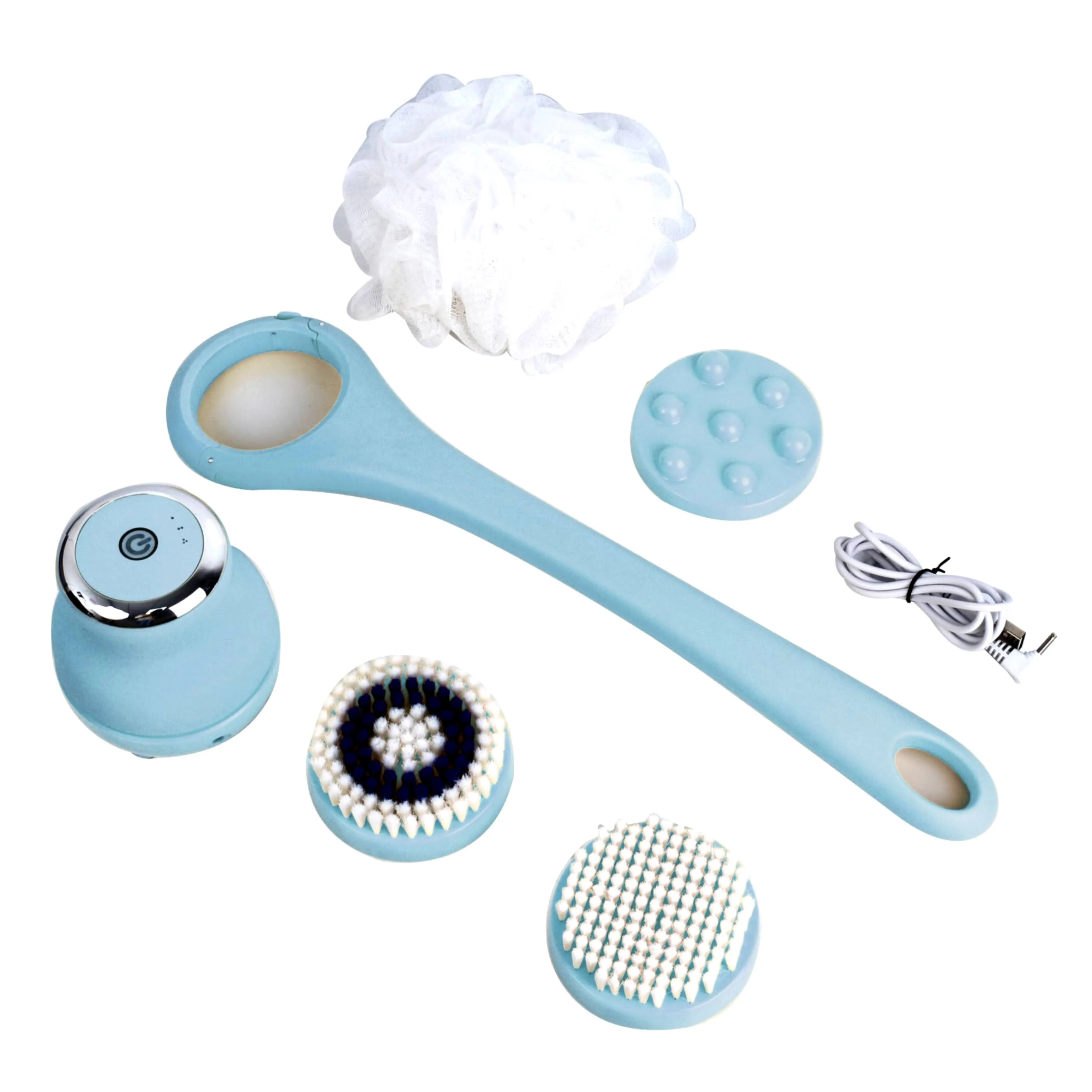 ISO Beauty Light Blue Cleansing & Exfoliating Body Brush | Body Care