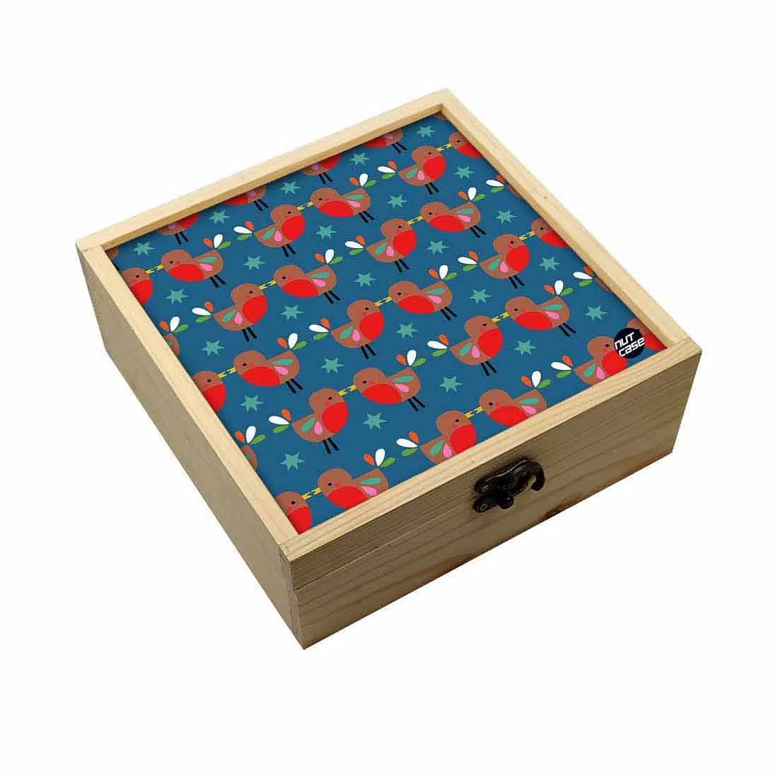 Jewellery Box Makepup Organizer -  Birds