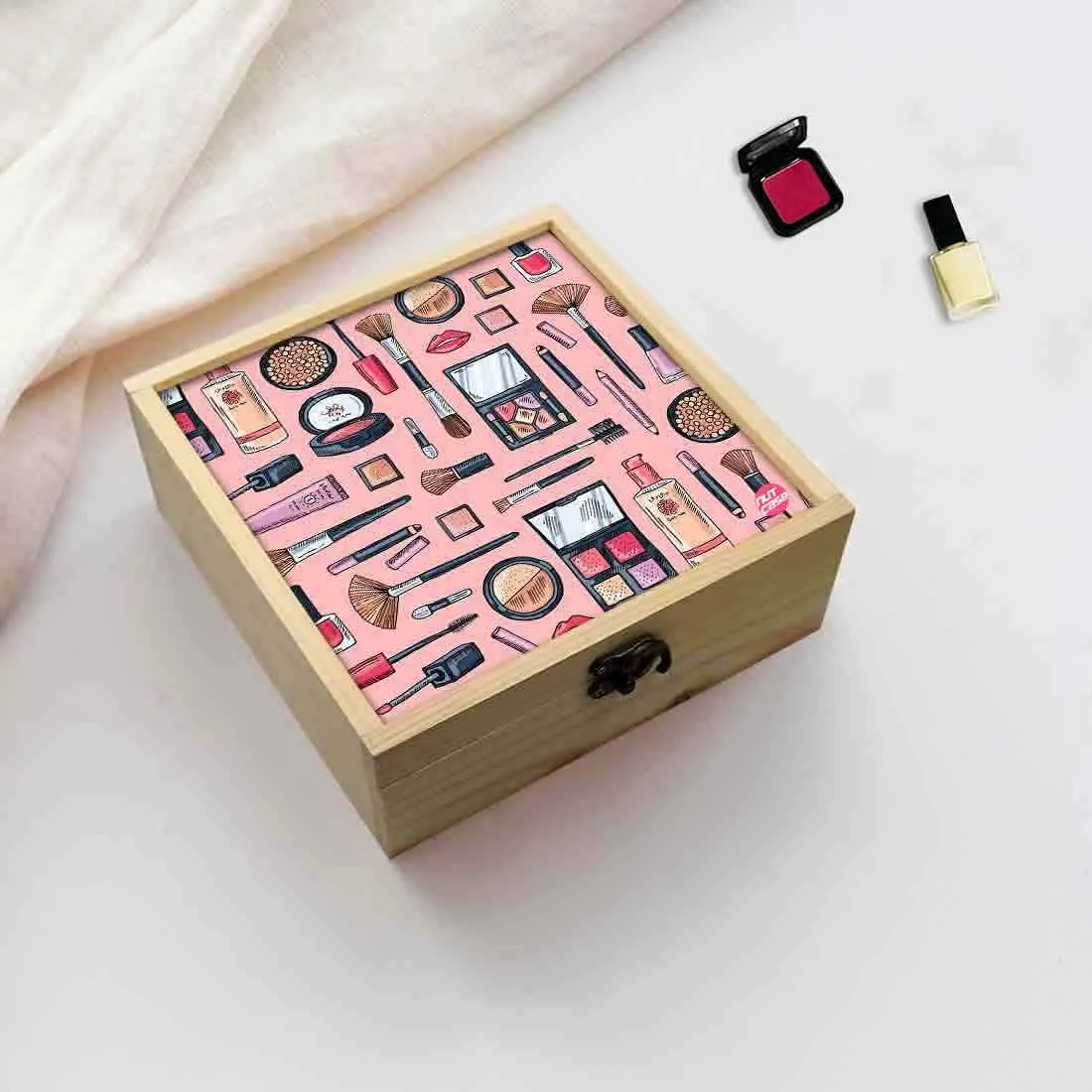 Jewellery Box Wooden Jewelry Organizer -  Girl Cosmetics