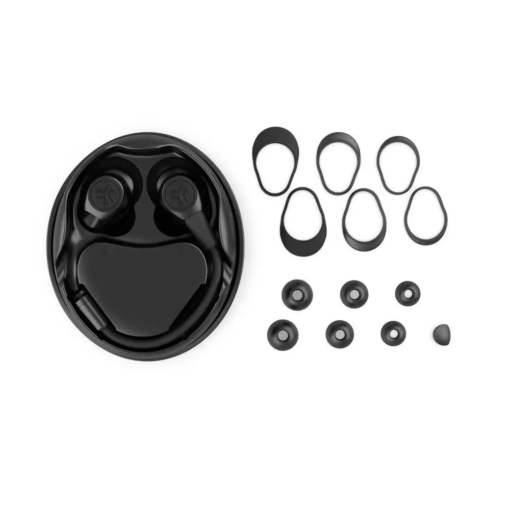 JLab Work Buds True Wireless Bluetooth Earbuds - Black